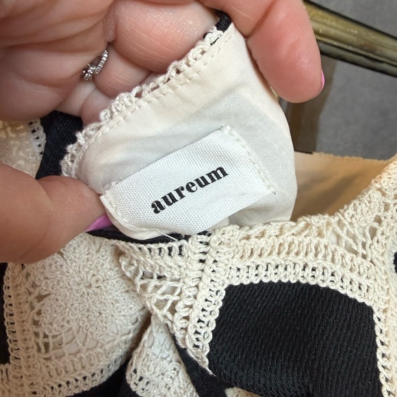 AUREUM Black and Cream Checkered Dress - Picture 5 of 8